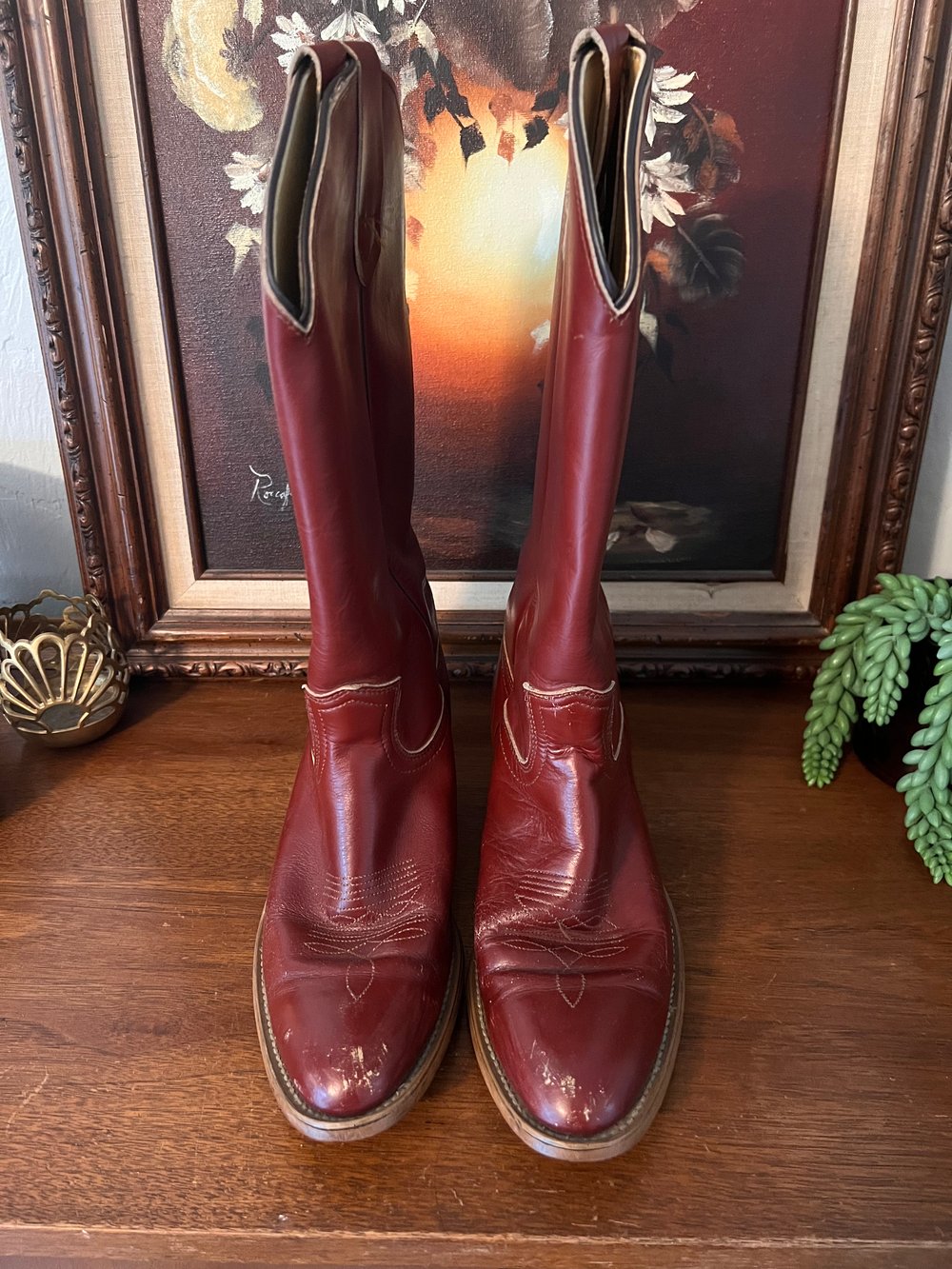 American Classics Red Leather Boots (Men’s 7.5 D)