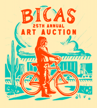 Image 1 of BICAS 25th Annual Art Auction Yellow T-Shirt - Unisex Fit