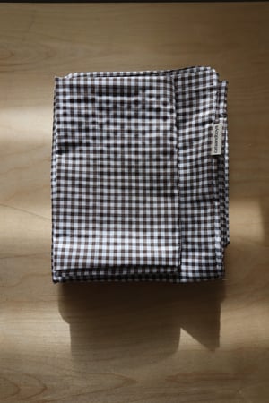 Image of Checked duvet cover + pillowcase