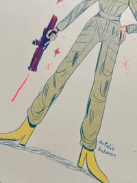 Image 3 of Super Women Riso Print Series: Leia / Star Wars