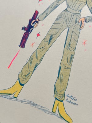 Super Women Riso Print Series: Leia / Star Wars