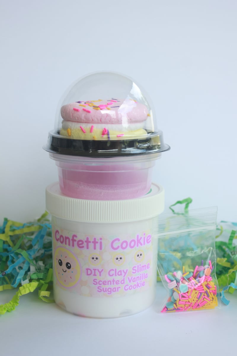 36 Wholesale Large Magic Clay Slimes W/ Confetti