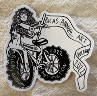 Image 2 of BICAS Annual Art Auction 2022 Bikataur Sticker