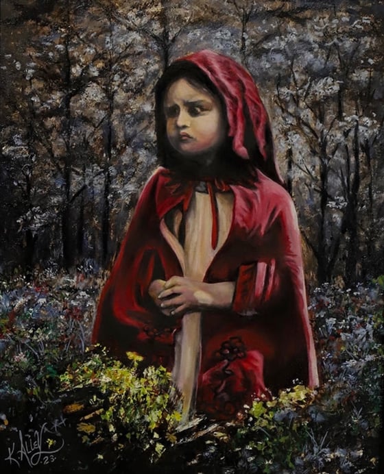 Image of "Little red"  Original painting