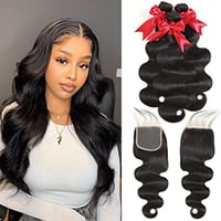 10A Body Wave Bundles with Closure 