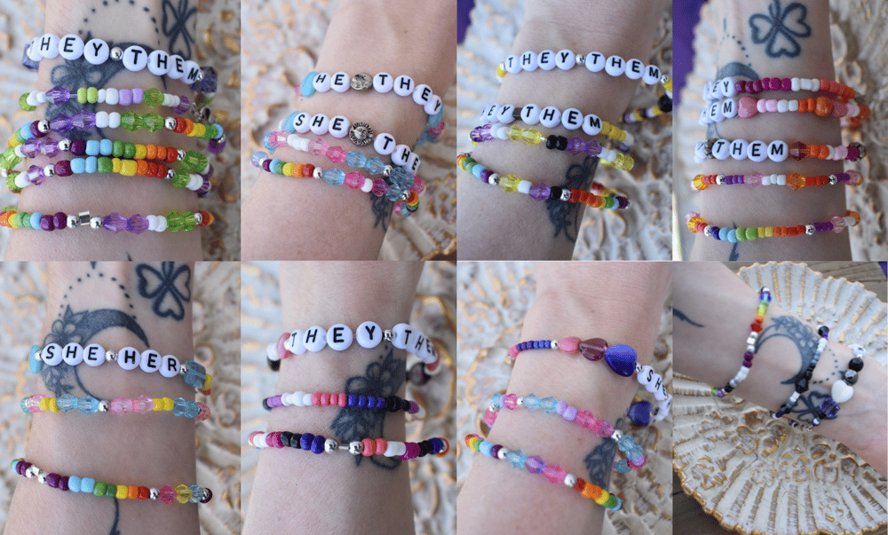 Image of Custom Pride Bracelets