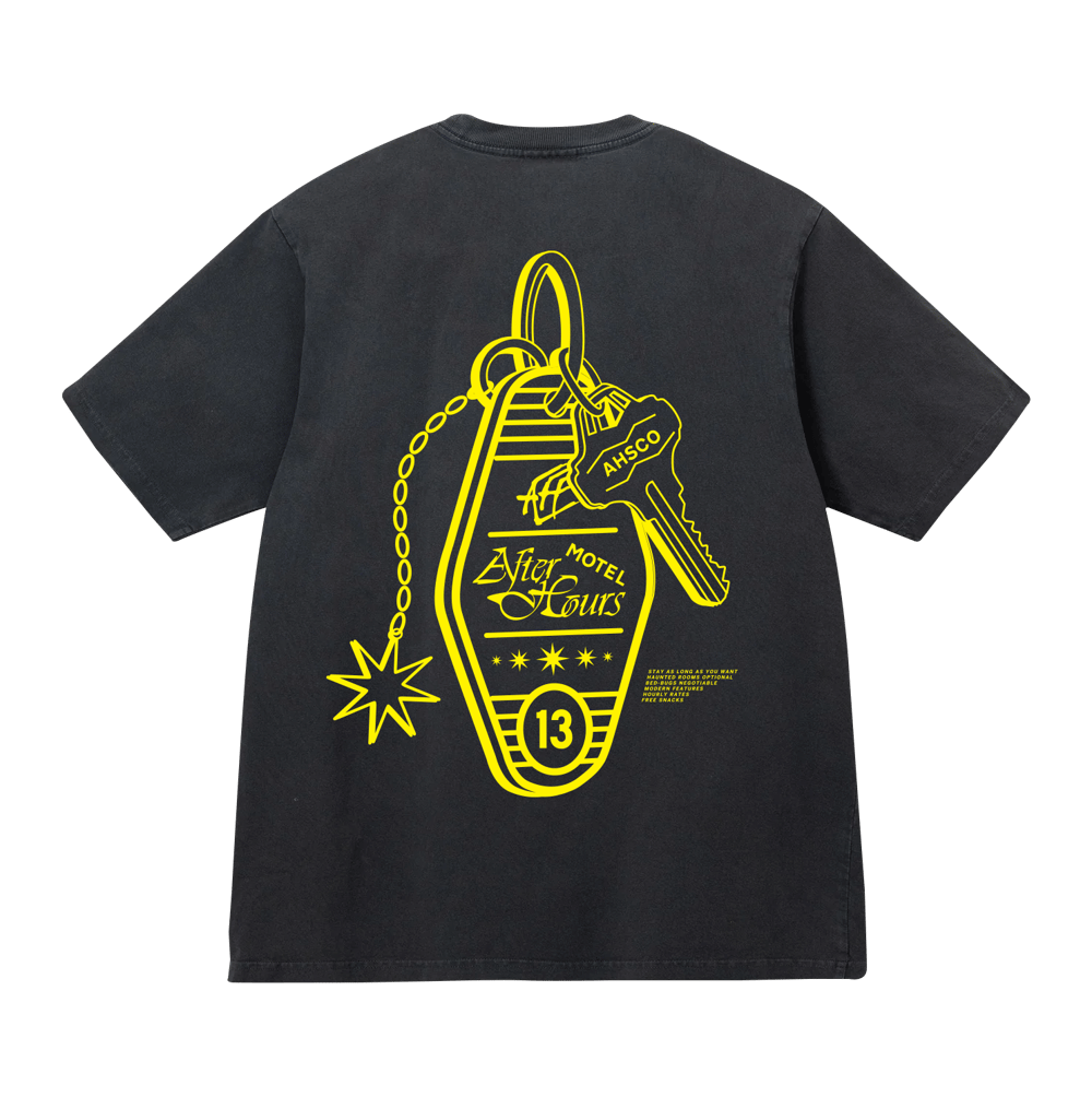 After Hours Motel T - Washed Black