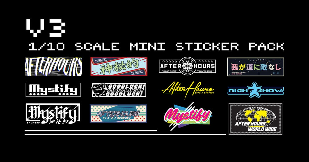 1/10 Scale Sticker Pack V3