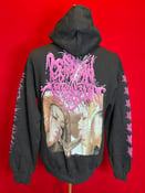 Image of Officially Licensed Lesbian Tribbing Squirt "Tribbing Is My Religion" Cover Art Hoodie!!!
