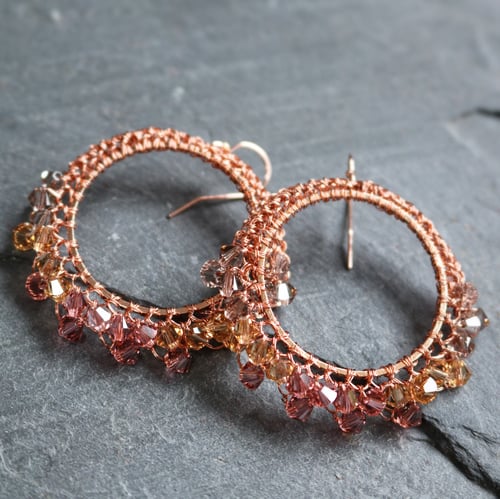 Image of STARGAZER EARRINGS - Champagne Diamond