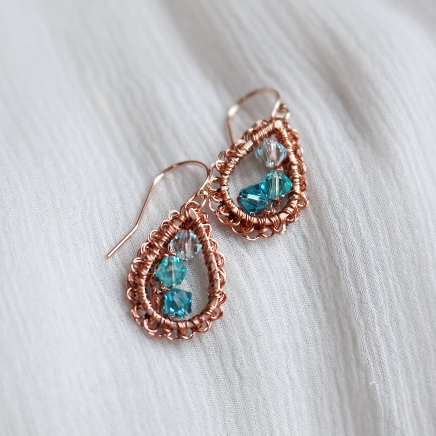 Image of RAINDROP EARRINGS - Turquoise Waters