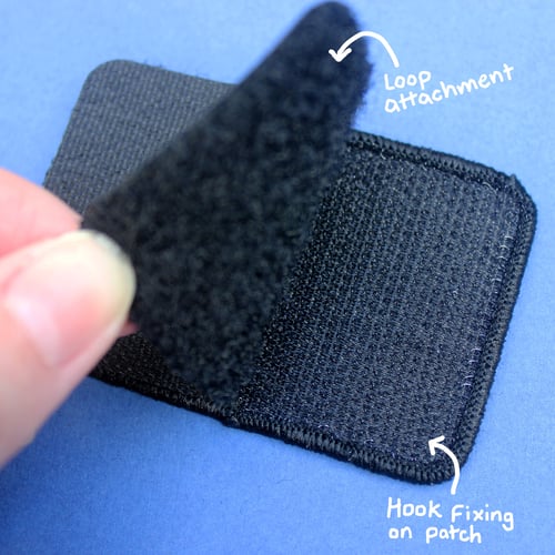 Image of Eclipse Patch - Hook and loop backing