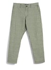 Hansen Garments TYGE | Wide Cut Cropped Trousers | sashiko green