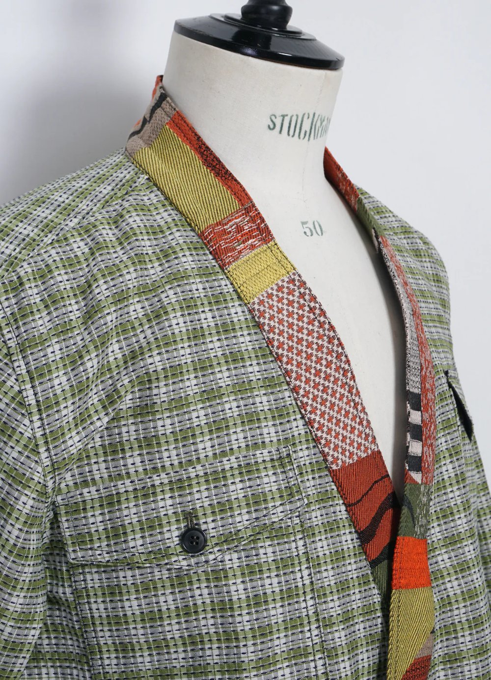 Hansen Garments REMY | East & West Shirt Jacket | sashiko green+
