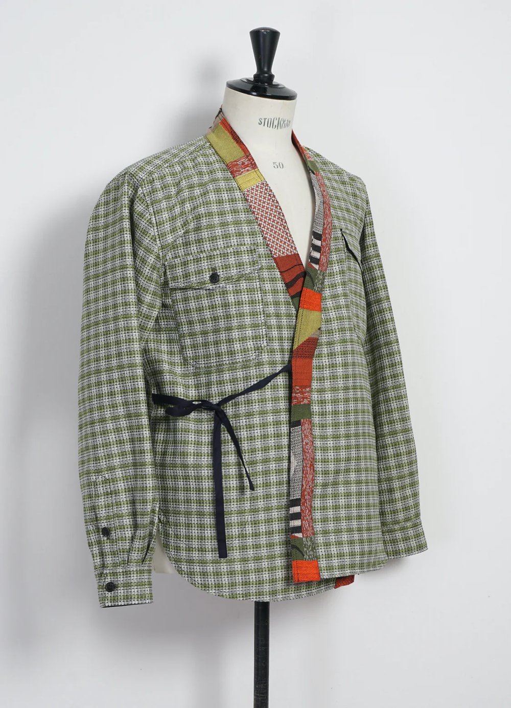 Hansen Garments REMY | East & West Shirt Jacket | sashiko green+