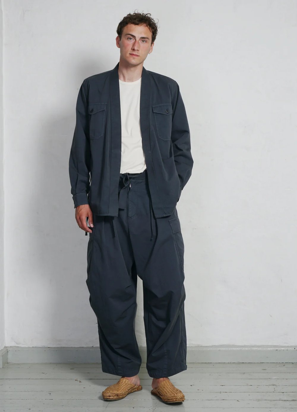 Hansen Garments REMY | East & West Shirt Jacket | blue grey
