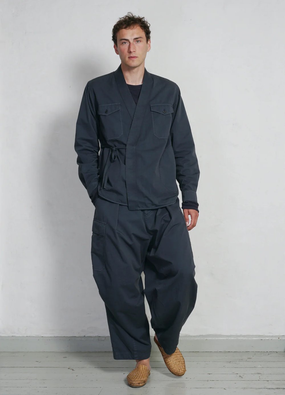 Hansen Garments REMY | East & West Shirt Jacket | blue grey