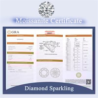 Image 2 of Solid Platinum Moissanite Diamond Wedding/Engagement Ring