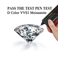 Image 5 of Real Solid Platinum Moissanite Diamond Wedding/Engagement Ring