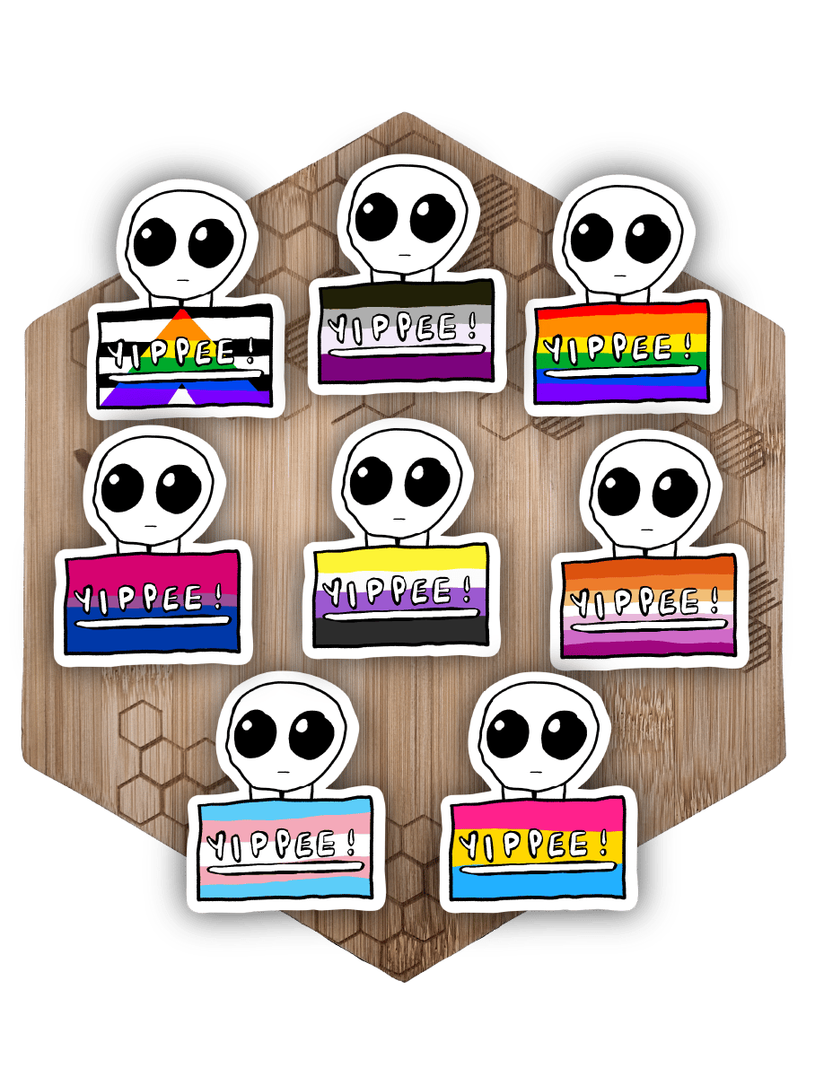 LGBTQ+ Pride Autism Creature Sticker