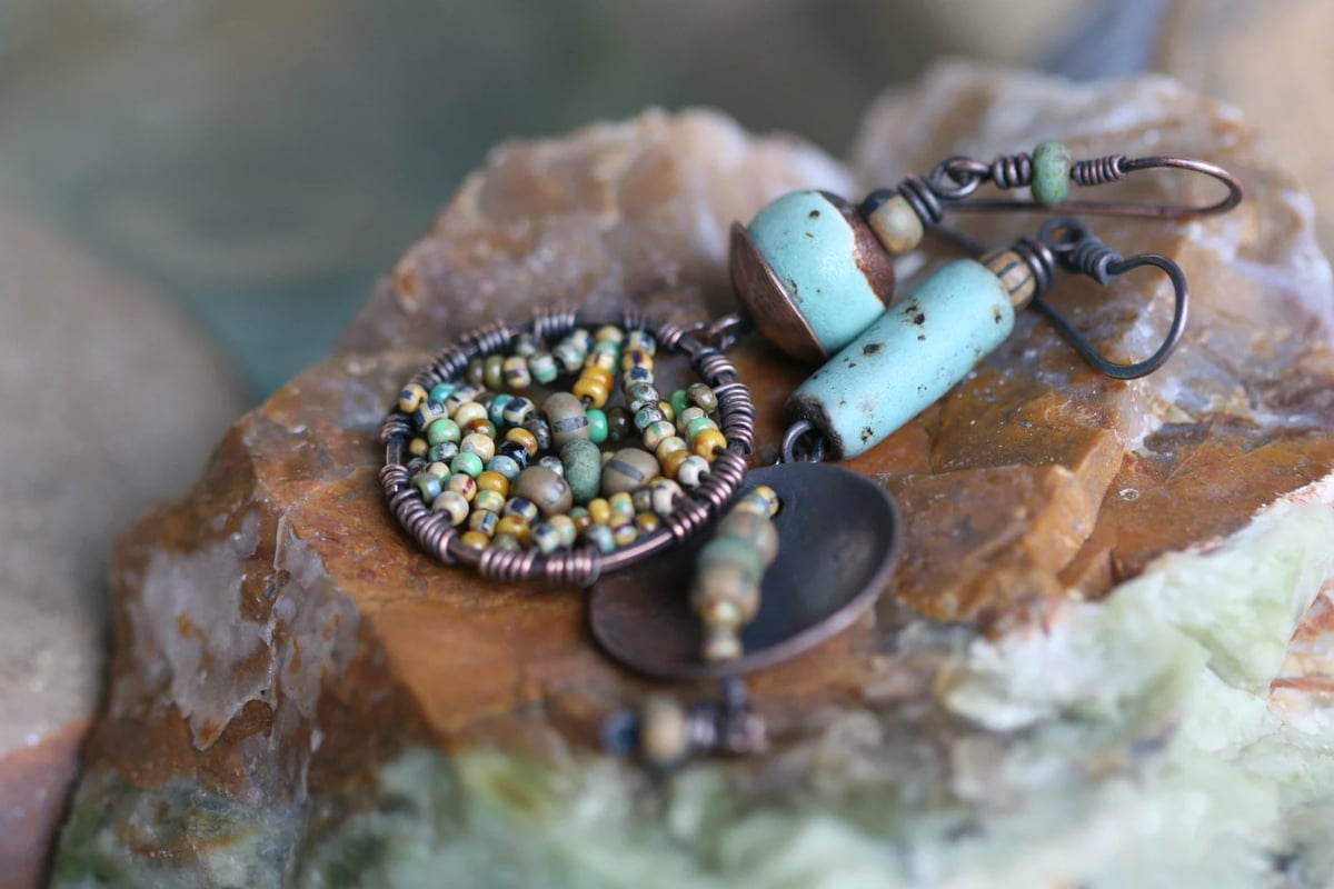 Perfect Match earrings/ n4 Tribalis * Wearable Art