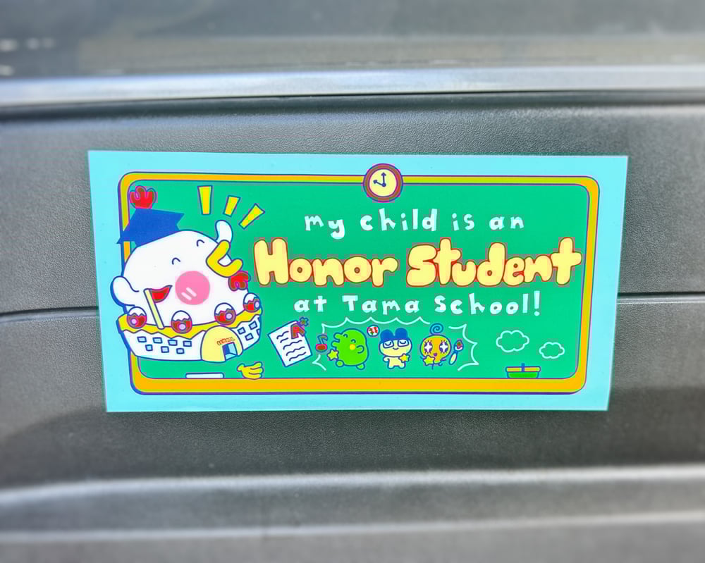 Image of Tamagotchi Honor Student Bumper Sticker