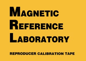 Image of 1/4" 30 IPS MRL 21L221 AES 250 nWb/m Multi-Frequency (12 Frequency) Calibration Tape