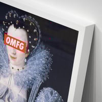 Image 2 of 'OMFG' - 25.5" x 25.5" - Premium Print (Framed)