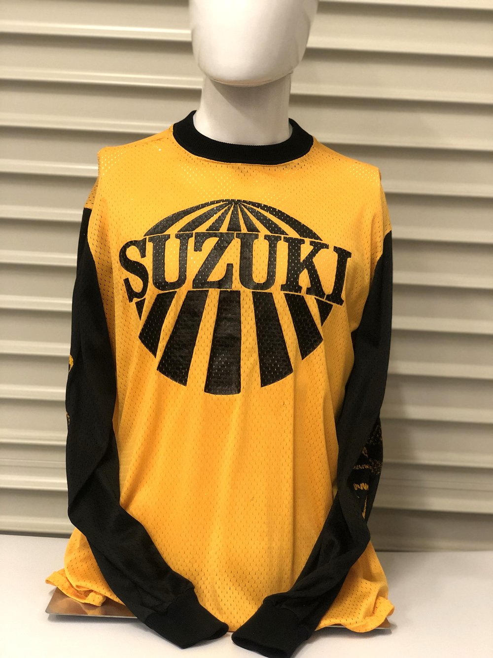 Suzuki VINTAGE Motocross Dirt Bike Jersey • Pre-owned XL