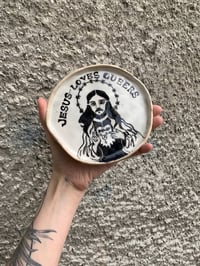 Image 1 of Jesus loves queers plate