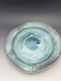 Large ocean blue platter