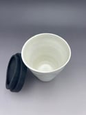 Speckled white reusable takeaway cup