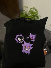 Image 1 of Gengar gastly haunter trio hoodie 🖤 (BLK)