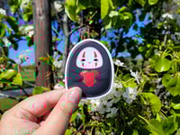 No Face with Heart Sticker