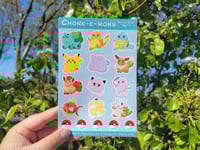Image 1 of Chonk-e-mons Sticker Sheet Set 1