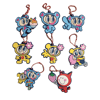angel blue rubber keychains