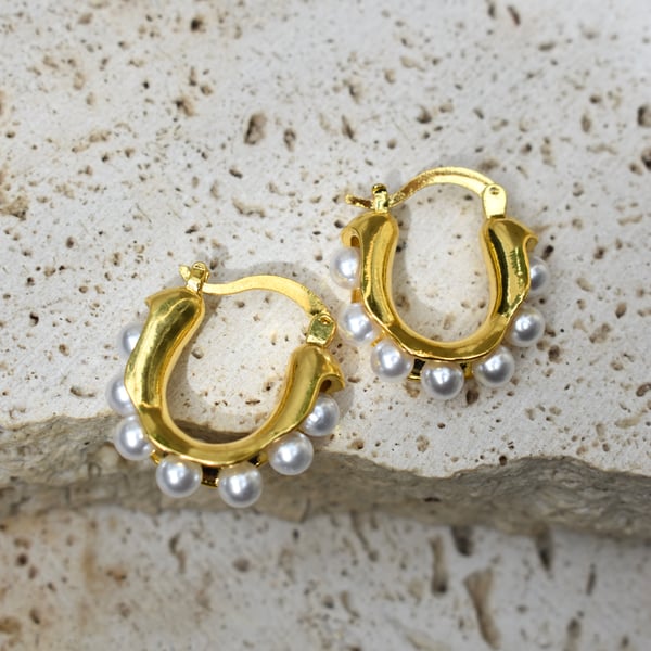 Image of DANNI HOOPS GOLD