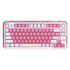 YUNZII x COOLKILLER CK75 WIRELESS TRANSPARENT GASKET MECHANICAL KEYBOARD-PEACH PINK