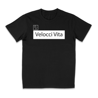 Image 1 of Velocci Vita Mens Classic T-Shirt (Black/White)