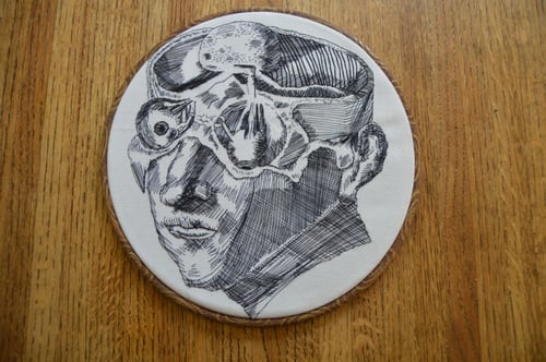 Image of Head Transect Anatomy Embroidery