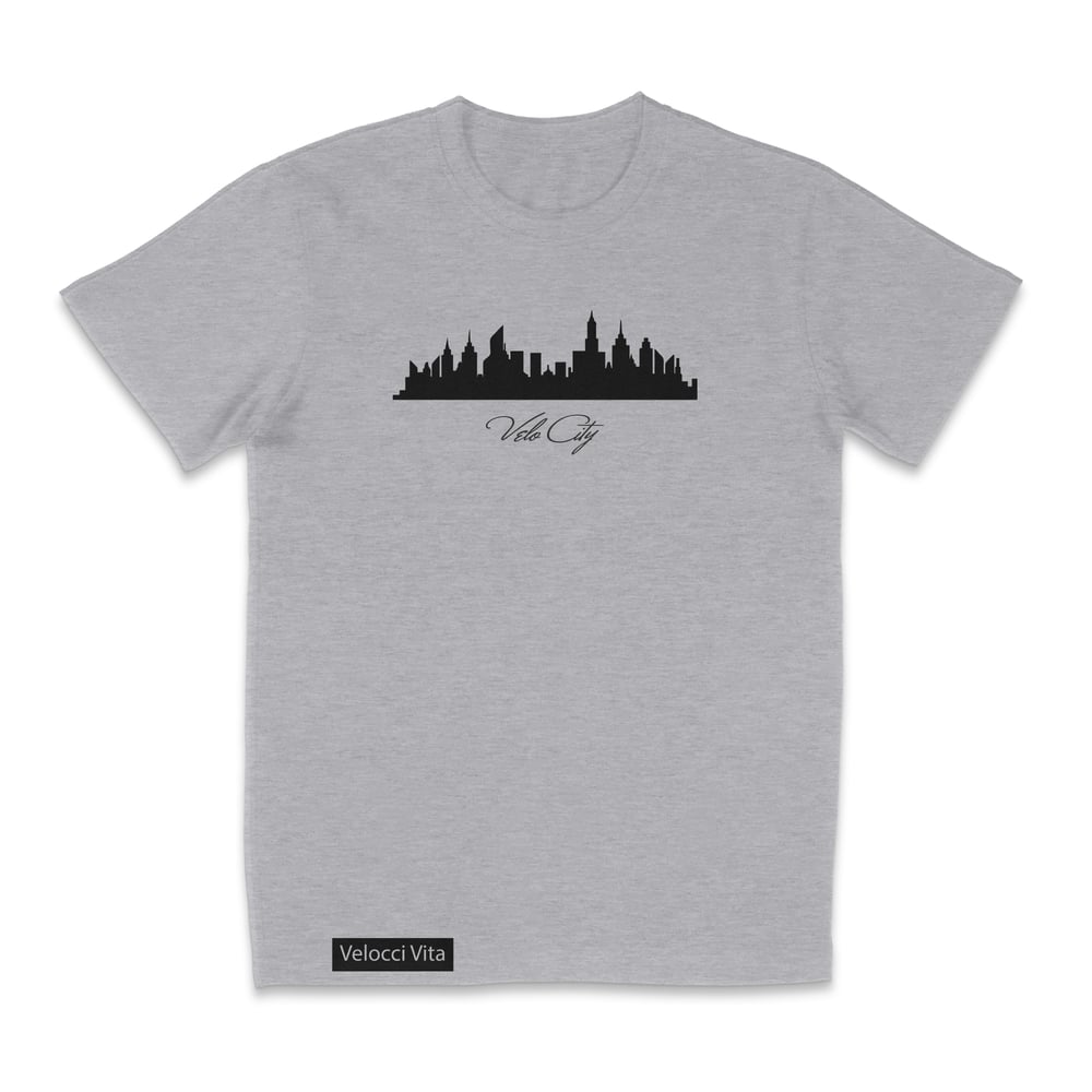 Image of Velo-City Mens T-Shirt (Grey/Black)
