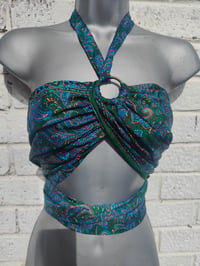 Image 2 of MYLA Tassel Top greens and blues
