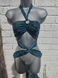 Image 3 of MYLA Tassel Top greens and blues