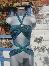 Image 4 of MYLA Tassel Top greens and blues