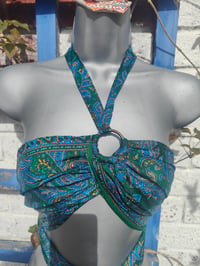 Image 5 of MYLA Tassel Top greens and blues