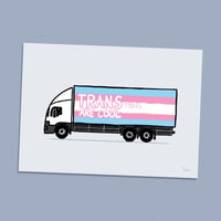 Image 2 of TRANS ARE COOL - Sticker - A6