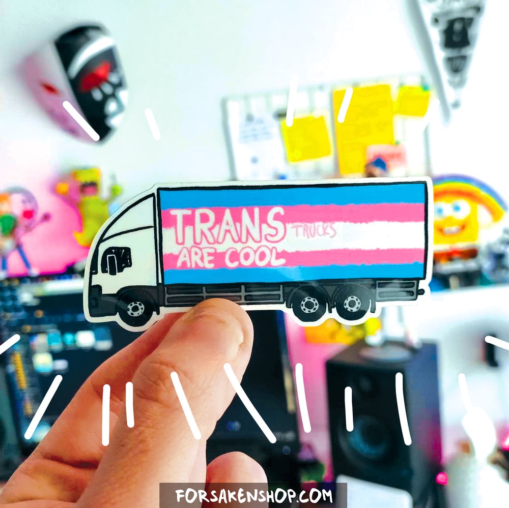 Image of TRANS ARE COOL - Sticker - A6
