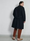 Hansen Garments BIRGER | Long Work Coat | indigo herringbone