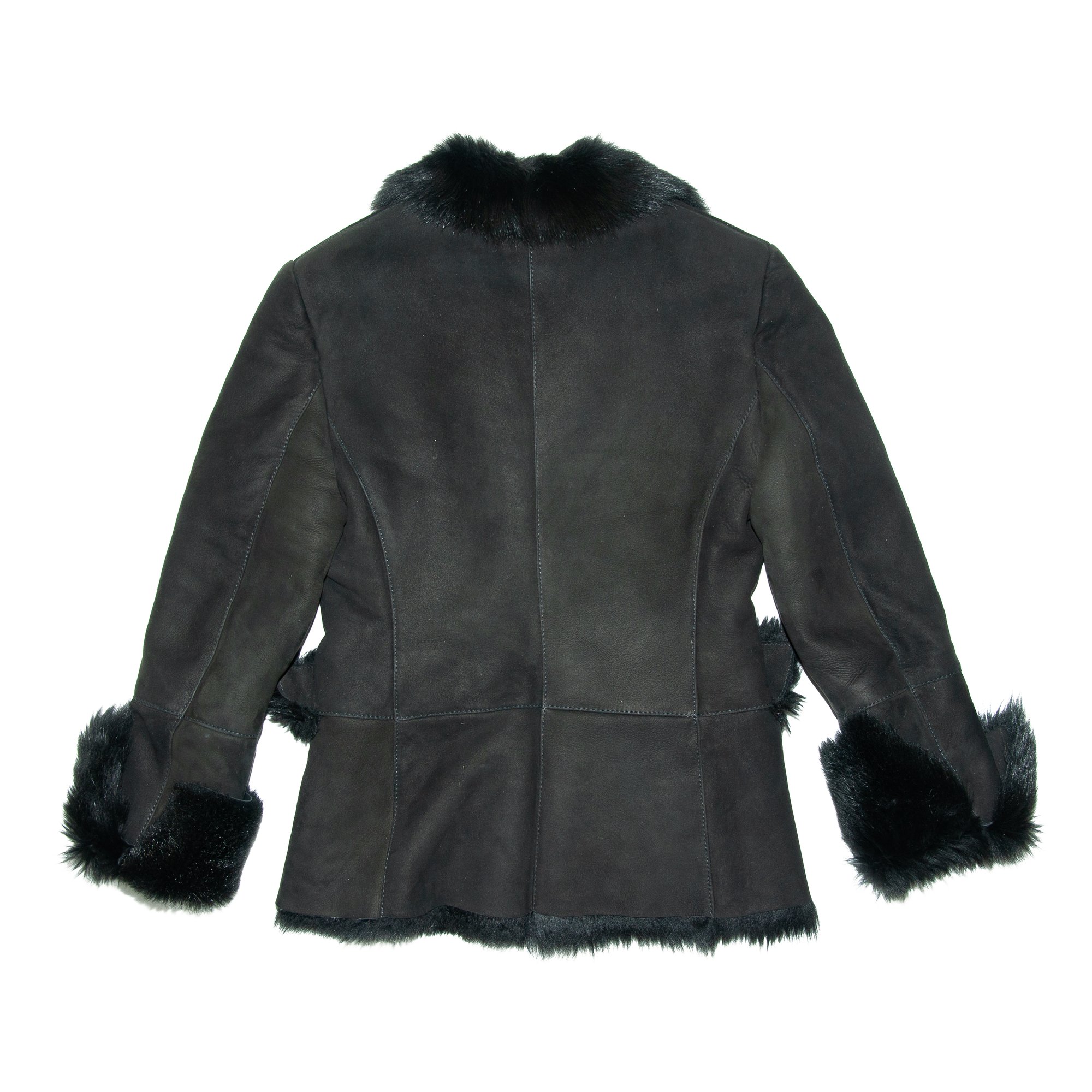 Image of Gucci by Tom Ford 1998 Shearling Jacket Black