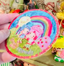 Berry Best Friends - 3" round glitter sticker